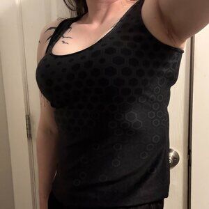 used Dustrial Dvstrial HEX GEN DRK AO TANK TOP Large cyberpunk hackers defcon